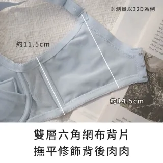 【玉如阿姨】空想織夢者內衣※0733灰藍(B.C.D 罩 渾圓 拉提 托高 集中 台灣製)