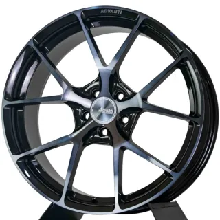 【Advanti】鍛造鋁圈 FORGED AFG01 18吋 ET40 亮黑色車面+黑色金油 PCD:5*114 輪圈 四入組 送安裝(安托華)