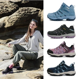 【GOODYEAR 固特異】動態透濕防水-郊山健行鞋/女款 防水 透氣 耐磨 抓地膠(多款任選)
