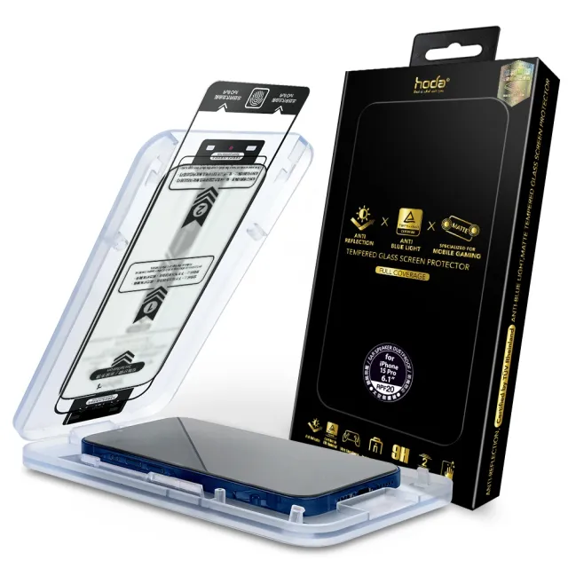 【HODA】iPhone 17/16/15/Air/Pro/Plus/Pro Max AR抗反射抗藍光霧面玻璃保護貼(RPF20認證 附太空艙貼神器)