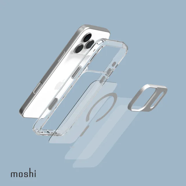 【moshi】iGlaze 磁吸透明保護殼 for iPhone 17 Pro Max(兼容MagSafe 手機殼)