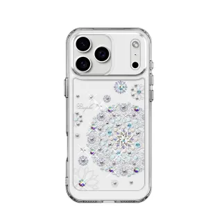 【apbs】iPhone 17/16/15/14/13/12系列 防震雙料水晶彩鑽手機殼(天使心)