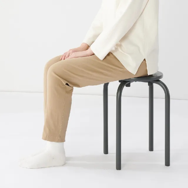 【MUJI 無印良品】鋼製可堆疊椅凳 約寬28.5x深28.5x高45cm(任選5入組)