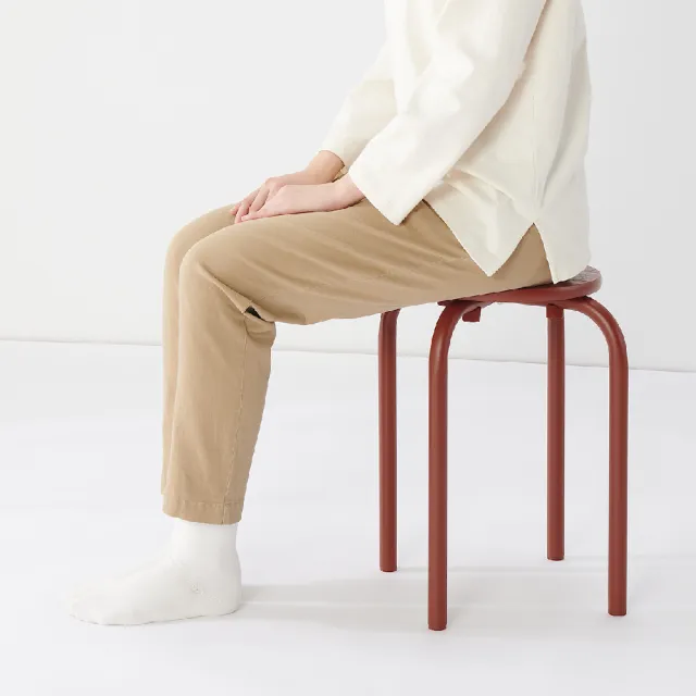 【MUJI 無印良品】鋼製可堆疊椅凳 約寬28.5x深28.5x高45cm(任選5入組)