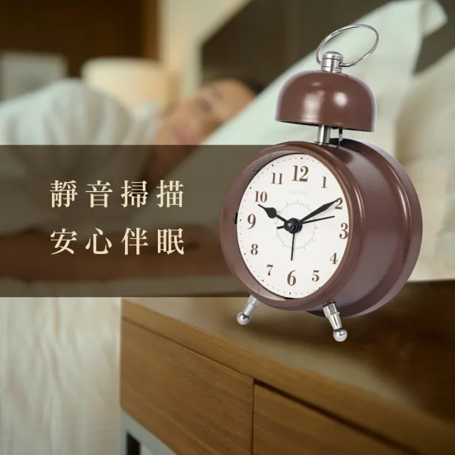 【KINYO】復古響鈴造型鬧鐘(福利品)