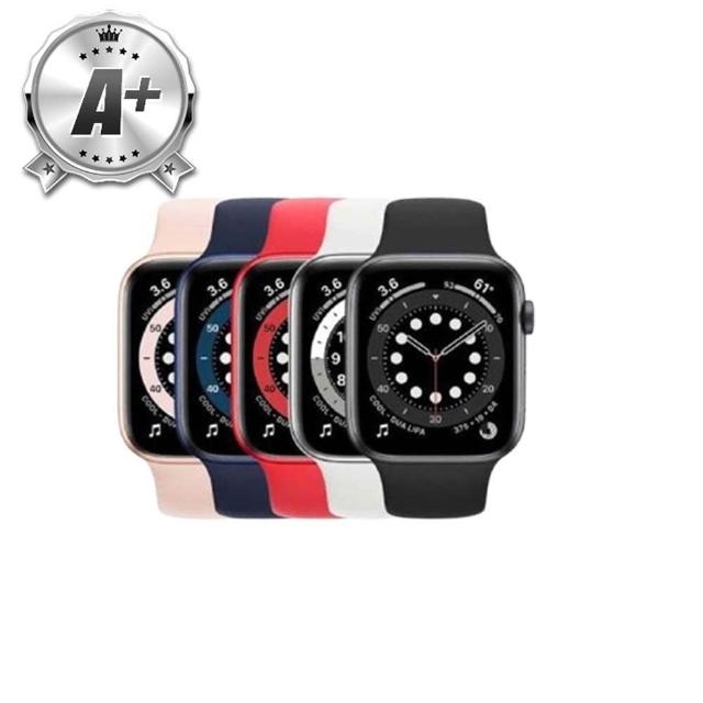 【Apple】A+級福利品 Watch Series 6 GPS+4G 44mm 32GB LTE(金色鋁金屬錶殼+運動型錶帶)