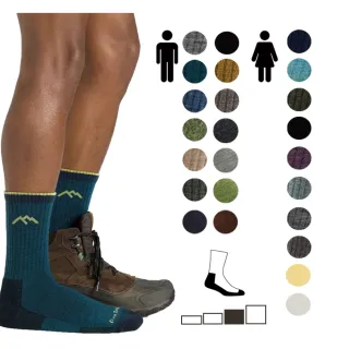 【Darn Tough】男女款 DT1466 1903美麗諾羊毛登山健行襪 - 中毛圈短大眾版型(美國製造/專為健行設計/S-XL)