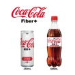 【Coca-Cola 可口可樂】纖維+寶特瓶600mlx2箱(共48入)