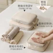 【UNIQE】2入 高質感旅行壓縮袋六件組 衣物收納袋鞋袋 防潑水抗皺 出國旅遊分裝袋 大容量行李箱收納包