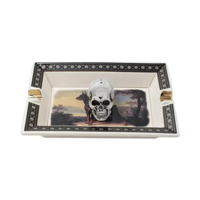 NEIGHBORHOOD】Neighborhood Square Incense Tray 線香台骷髏杜賓犬