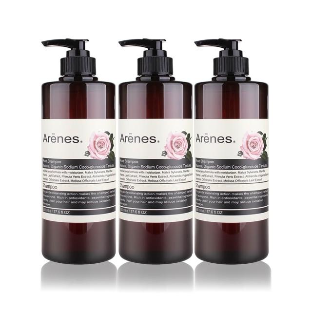 【Arenes】玫瑰賦活保濕洗髮露 500ml(3入組)