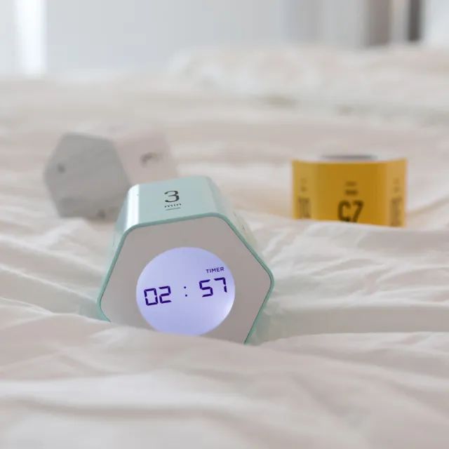 【mooas】台灣總代理 韓國六角轉轉專注定時器 開學必備品 番茄鐘 時鐘 商務 運動健身 自律養成