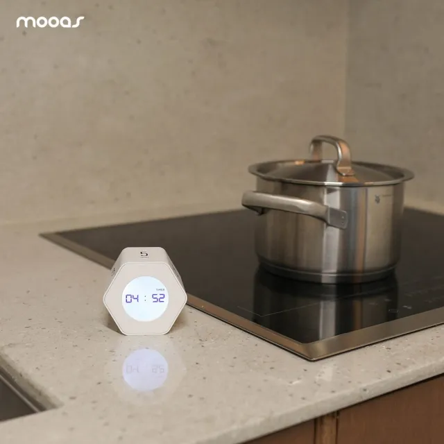 【mooas】台灣總代理 韓國六角轉轉專注定時器 番茄鐘 時鐘 商務 運動健身 自律養成 日常烹飪