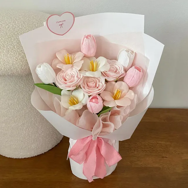 【天使愛美麗】多巴胺風花束 網紅花束(情人節 生日 婚禮 告白  交換禮物 畢業禮物)