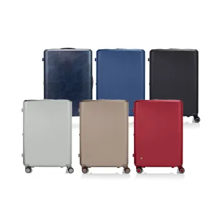 【Samsonite 新秀麗】28吋EVOA Z 可擴充拉絲光澤防刮防盜拉鍊輕量PC避震輪行李箱(多色可選)