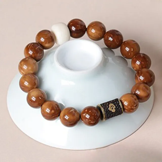 【KT DADA】黑檀背雲珠手飾 文玩 根付鹿角飾品 配飾 庫克菩提手串 圓珠串珠手鍊