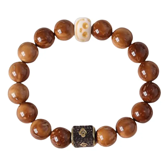 【KT DADA】黑檀背雲珠手飾 文玩 根付鹿角飾品 配飾 庫克菩提手串 圓珠串珠手鍊
