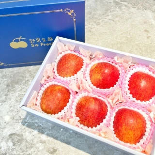 【舒果SoFresh】總是平安禮盒 中秋送禮(富士蘋果6顆 約1.5kg/禮盒)