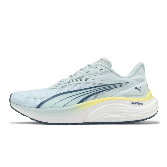 【PUMA】慢跑鞋 Electrify Nitro 4 Wns 女鞋 藍 黃 輕量 緩衝 運動鞋(310788-14)