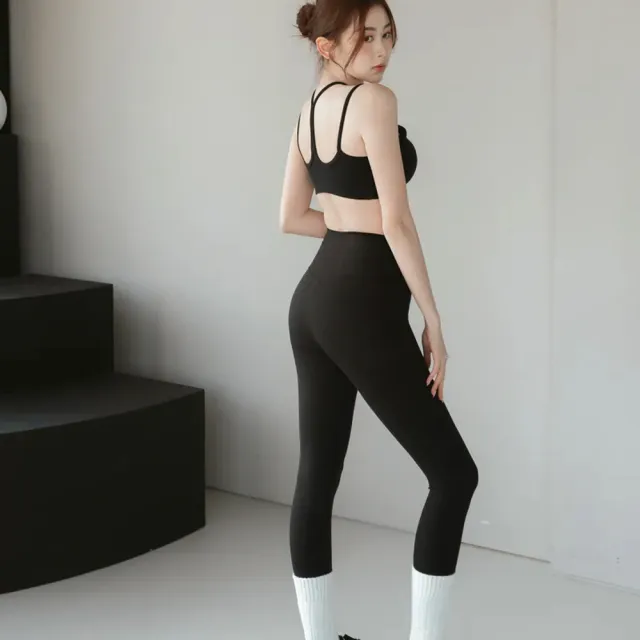 【SeasonsBikini】3色運動瑜伽褲-B999-黑色/灰藍/蜜桃粉(瑜珈褲運動褲內搭褲)