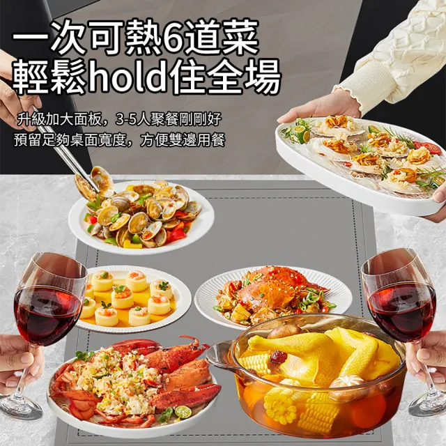【Teful】家用柔性速熱暖菜板 八檔恆溫飯菜保溫板 可捲收飯菜加熱板 熱菜保溫墊 熱菜板 保溫菜板 暖菜寶