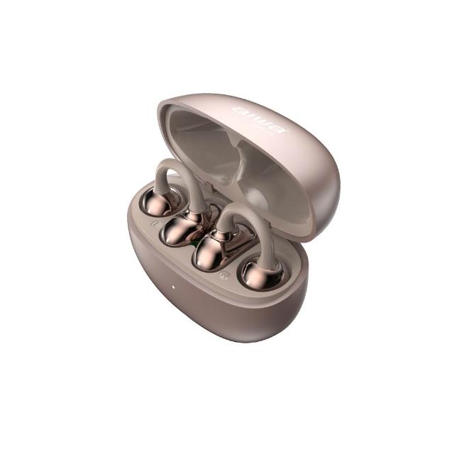 【AIWA 愛華】AT-H06 EDGE 耳夾式真無線藍牙耳機(網紅款/舒適/低音強化)