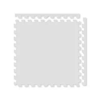 【新生活家】2cm厚防護巧拼地墊-大片62cm莫蘭迪淺灰(8片)