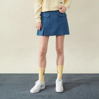 【ELLE ACTIVE】女款 工裝風口袋短褲裙-藍色(EA25A2W2102#35)