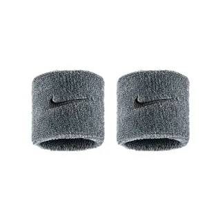 【NIKE 耐吉】腕帶 SWOOSH 基本款腕帶 護腕 吸濕速乾  兩入組 灰 N1012405005OS