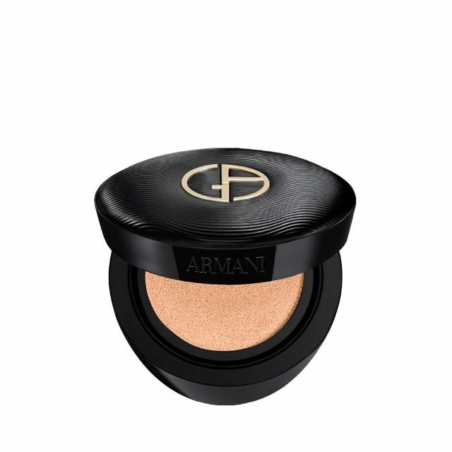 【ARMANI 亞曼尼】官方直營 訂製奢潤緞光氣墊粉餅(粉盒+粉蕊/GA)