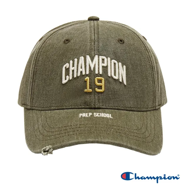 【Champion】官方直營 中性-RETRO CAMPUS 刺繡水洗棒球帽-綠色(U5CACCU04N4)