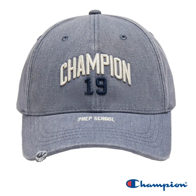 【Champion】官方直營 中性-RETRO CAMPUS 刺繡水洗棒球帽-淺藍色(U5CACCU04M2)