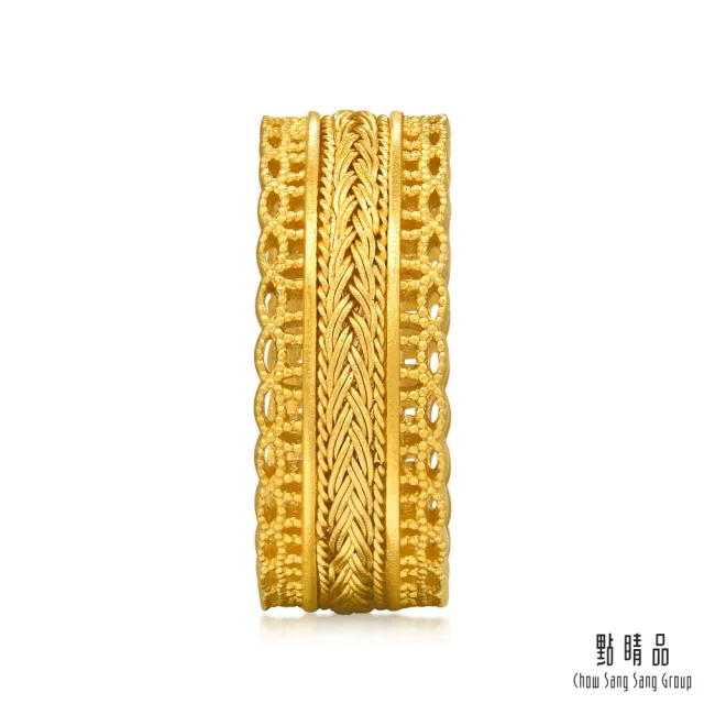 【點睛品】花絲編織 黃金戒指_計價黃金(港圍9號)