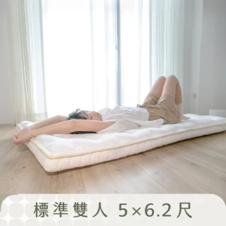【LOVEFU大島樂眠】5尺雙人無光薄墊(標準雙人床墊/薄床墊/捲包收納/日式床墊/學生宿舍床墊)