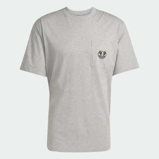 【adidas 愛迪達】短袖上衣 男 三葉草 MG LO SS T 灰 JY2991
