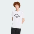 【adidas 愛迪達】短袖上衣 男 三葉草 GRAPHIC REG SS 白 JV7752(S3119)
