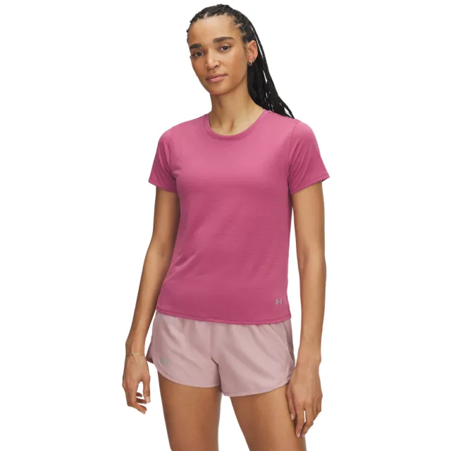 【UNDER ARMOUR】UA雙11精選 女 Launch 短袖T-Shirt_1382434-659(粉紅色)