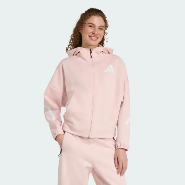 【adidas 愛迪達】運動 休閒 女外套 W Z.N.E. FZ(KC7905)