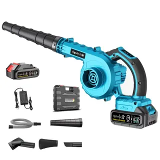 【Ogula 小倉】鼓風機 吹吸噴三用 5檔風速數顯調節（五節單電+清潔套裝）配工具箱(吹葉機/電動鼓風機)