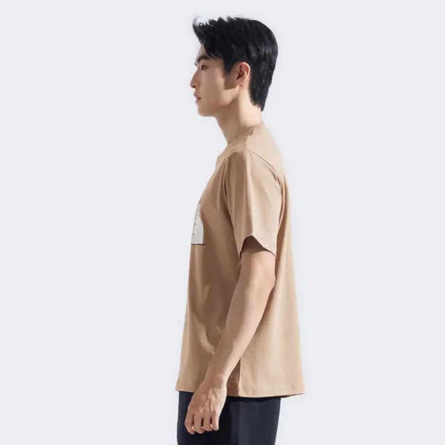 【The North Face】北臉 短袖上衣 男 女 中性 U SUMMER HIKING INSPIRED SS 卡其 NF0A8HNEBOX