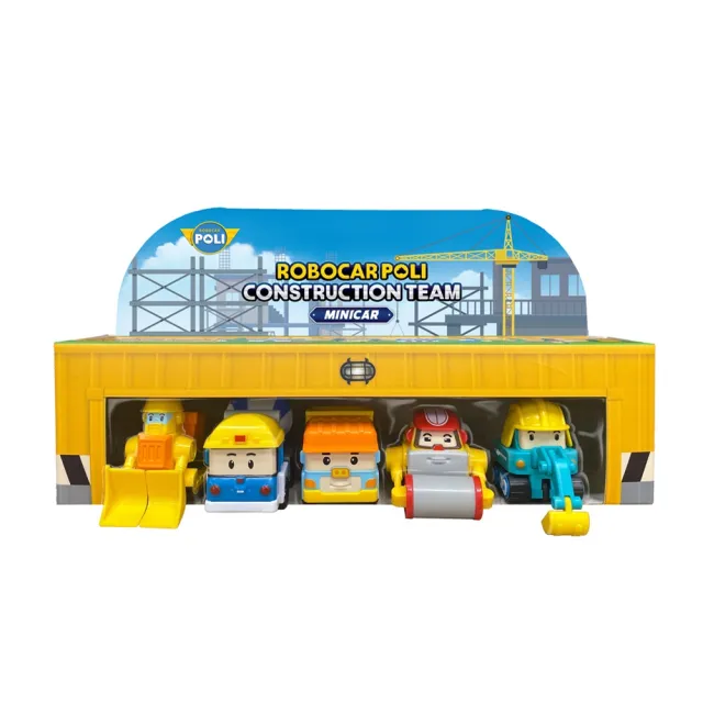 【POLI 波力】ROI迷你模型車-建築小隊5入組