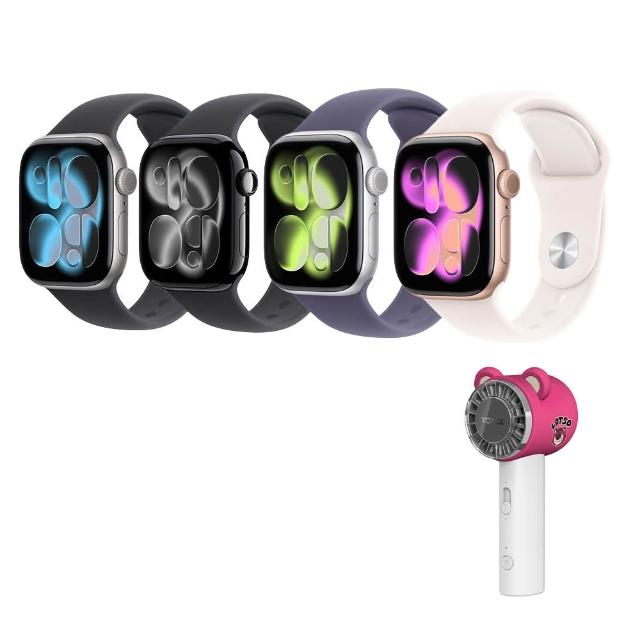 迪士尼盛夏組【Apple】Apple Watch Series 11 GPS+行動網路 42mm(鋁金屬錶殼搭配運動型錶帶)