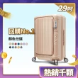 【Deseno 笛森諾】含箱套_尊爵傳奇V-29吋前開式行李箱/拉鍊箱/可擴充(多色任選)