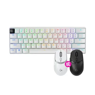 【Logitech G】PRO X 觸感軸職業機械式60%電競鍵盤(白)