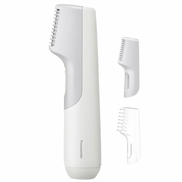 【Panasonic 國際牌】男士電動除毛刀/白灰 美體修容刀(電池式、全機可水洗)