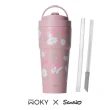 【WOKY 沃廚】三麗鷗聯名_渾圓杯770ml-附彈跳&矽膠吸管(隨行杯/吸管杯/保溫杯瓶/保冰杯瓶/水壺)