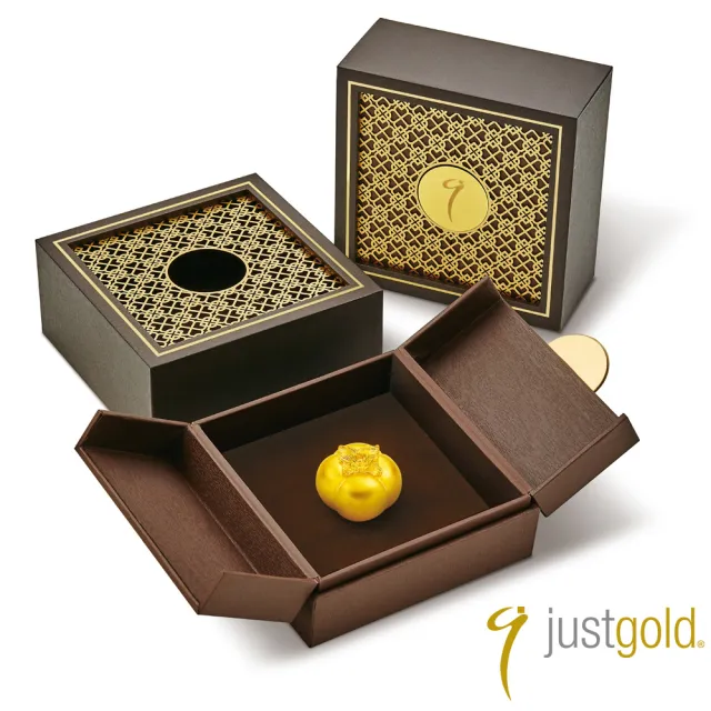 【Just Gold 鎮金店】好柿連連 10g 黃金擺件