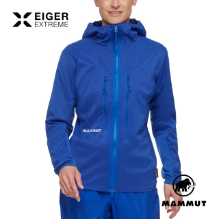 【Mammut 長毛象】Eiger Nordwand IN Flex Air Hooded 極限艾格防潑透氣保暖外套 艾格藍 女款 #1013-04020