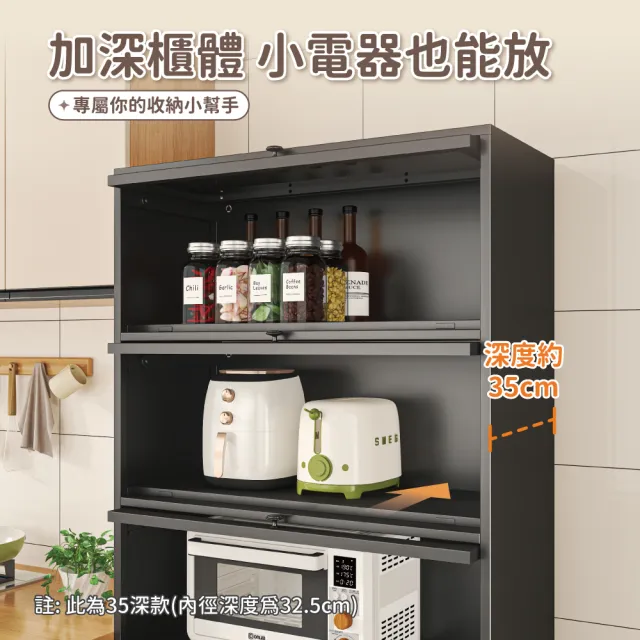 【慢慢家居】全碳鋼翻門防塵收納櫃展示櫃書櫃-五門80x35cm(鋼化玻璃門 泡泡瑪特 儲物櫃)