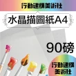 【CLEAN 克林】水晶描圖紙90磅 A4/每包50張(透明紙 水晶紙 描圖紙 硫酸紙 臨摹紙 草圖紙 美術紙)